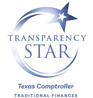 A logo with a star and a circleDescription automatically generated